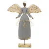 Houzbling Angel W/stars 21"h Iron 2 Aaa Batteries, Not Included