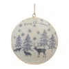 Houzbling Animal And Tree Disc Ornament (set Of 6) 6"h Iron