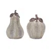 Houzbling Apple And Pear (set Of 2) 5.75"h, 7"h Resin