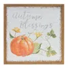 Houzbling Autumn Blessing Sign (set Of 2) 15.75"sq Wood/mdf