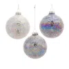 Houzbling Ball Ornament (set Of 12) 3"d Glass