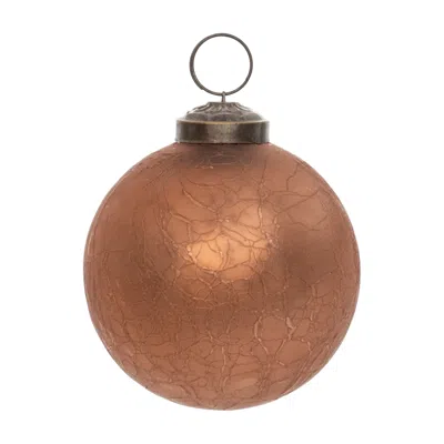 Houzbling Ball Ornament (set Of 6) 3"d Glass In Gold