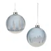 Houzbling Ball Ornament (set Of 6) 4"d Glass