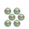 Houzbling Ball Ornament (set Of 6) 5"d Glass