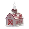 Houzbling Barn Ornament (set Of 6) 4.75"h Glass