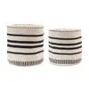 Houzbling Basket (set Of 2) 14"d X 13"h, 16"d X 15.5"h Cotton