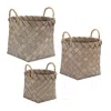 Houzbling Basket (set Of 3) 9.5"d X 8.5"h, 12"d X 10.75"h, 13.5"d X 11.5"h Wicker