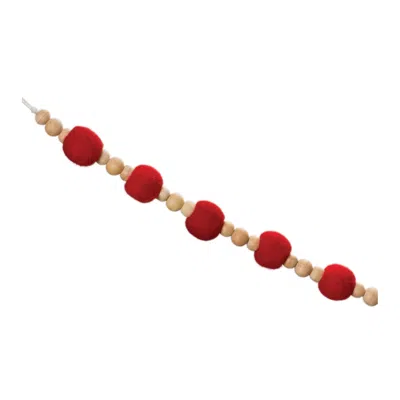Houzbling Bead Garland (set Of 2) 5.5'l Wood In Multi