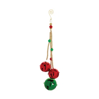 Houzbling Bell Ornament (set Of 6) 13.5"h Iron/plastic In Black