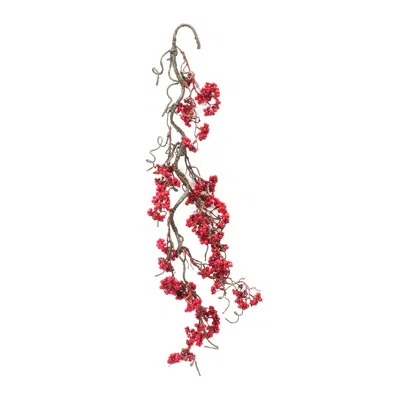 Houzbling Berry Garland (set Of 3) 34"h Foam In Red
