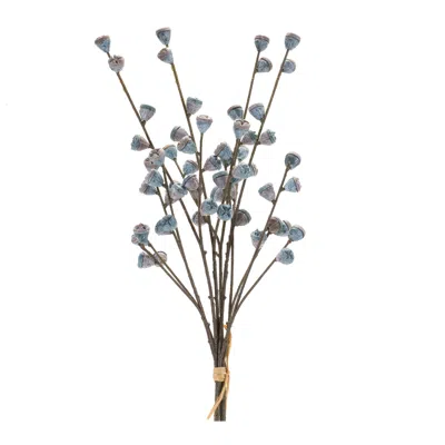 Houzbling Berry Pod Bundle (set Of 2) 19.5"h Plastic In Blue