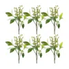 Houzbling Berry Spray (set Of 6) 16"h Plastic/polyester