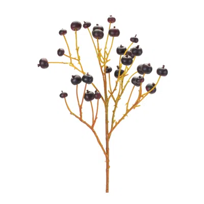 Houzbling Berry Spray (set Of 6) 28"h Foam In Gold