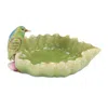 Houzbling Bird And Leaf Bird Feeder 7"l X 10"h Resin