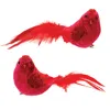 Houzbling Bird Clip (set Of 24) 8"l X 3.5"h Foam/velvet
