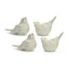 Houzbling Bird Figurine (set Of 4) 6.25"h, 7"h Terracotta