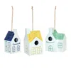 Houzbling Bird House (set Of 3) 8.25"h, 8.5"h, 9"h Metal