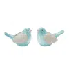 Houzbling Bird Planter (set Of 2) 7.75"l X 5"h Terra Cotta