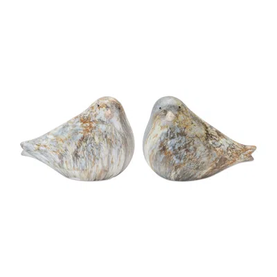 Houzbling Bird (set Of 2) 4.5"h Terra Cotta In Multi