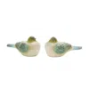Houzbling Bird (set Of 2) 7.5"l X 3.5"h Resin