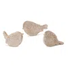 Houzbling Bird (set Of 3) 4"h Resin