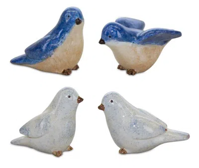 Houzbling Bird (set Of 4) 2.5"h Resin In Multi