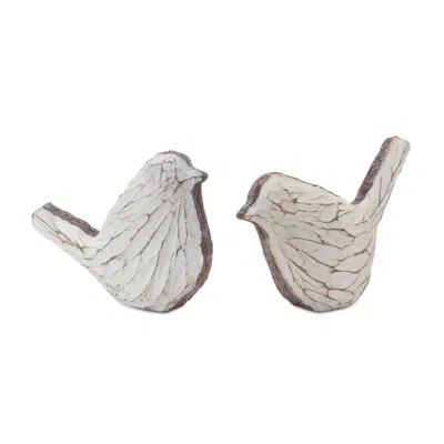 Houzbling Bird (set Of 4) 4"h Resin In Black