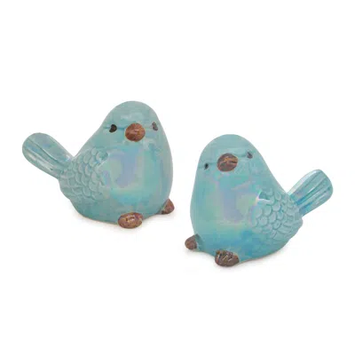 Houzbling Bird (set Of 6) 3"h Ceramic