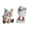 Houzbling Bird W/skis & Skates (set Of 6) 5.25"h Resin