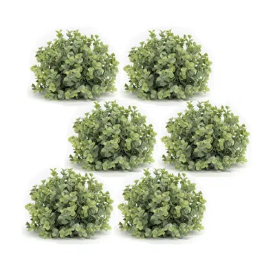 Houzbling Boxwood Half Orb (set Of 6) 7"d Plastic