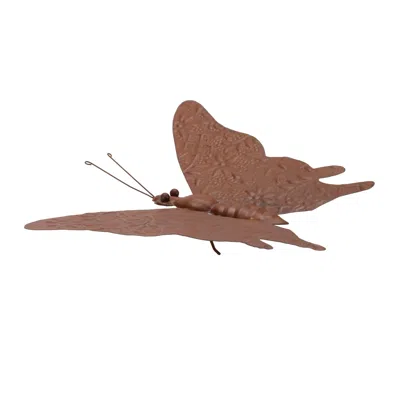 Houzbling Butterfly 12.5"l X 10.5"w X 1.5"h Iron In Brown