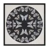 Houzbling Butterfly Print 25"sq Plastic/paper/glass