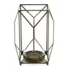 Houzbling Candle Holder 8.5"l X 12"h Iron/glass
