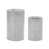 Houzbling Candle Holder (set Of 2) 6"h, 8"h Metal