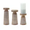Houzbling Candle Holder (set Of 3) 6"h, 8"h, 10"h Resin