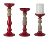 Houzbling Candle Holder (set Of 3) 8.5"h, 10.5"h, 12.5"h Resin