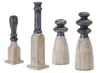 Houzbling Candle Holder (set Of 4) 8.75"h, 9.25"h, 11.5"h, 13.25"h Resin/stone Powder