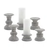 Houzbling Candle Holder (set Of 6) 3.5"h, 6.25"h, 8.5"h Terra Cotta