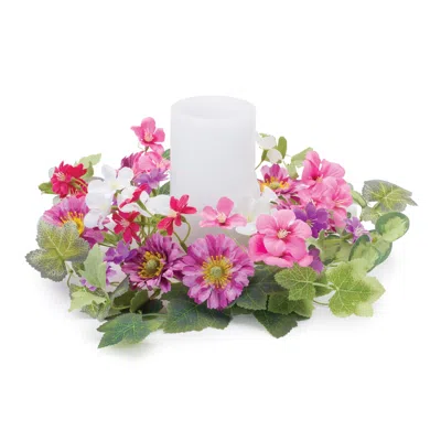 Houzbling Candle Ring 11.5"d Polyester (fits A 4" Candle) In Brown