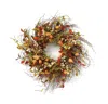 Houzbling Cape Gooseberry Wreath 20"d Twig/fabric