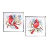 Houzbling Cardinal And Pine Frame (set Of 2) 14"sq Mdf/iron