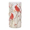 Houzbling Cardinal Led Luminary (set Of 2) 7.75"h Glass 2 Aa Batteries, Not Included