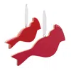 Houzbling Cardinal Ornament (set Of 6) 5.5"l, 8"l Wood