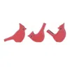 Houzbling Cardinal (set Of 3) 5"h Mdf