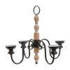 Houzbling Chandelier 21.25"d X 18.5"h Iron/wood