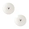 Houzbling Chicken Round Platter (set Of 2) 13.25"d Stoneware