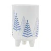 Houzbling Christmas Tree Pot W/legs (set Of 2) 4"d X 6"h Dolomite