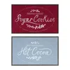 Houzbling Cocoa And Cookies Frame (set Of 2) 15.5"l X 9.5"h Plastic/mdf