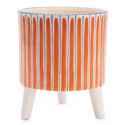 Houzbling Container (set Of 2) 5.5"d X 5.5"h Dolomite In Orange