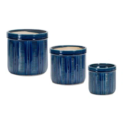 Houzbling Container (set Of 3) 5"h, 6"h, 7.5"h Terra Cotta In Neutral
